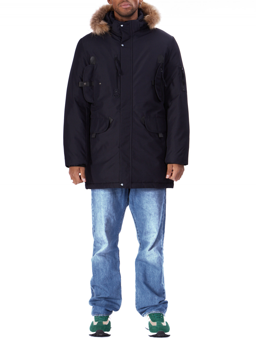 

Парка мужская NoBrand AD2260009 синяя 3XL, Синий, AD2260009