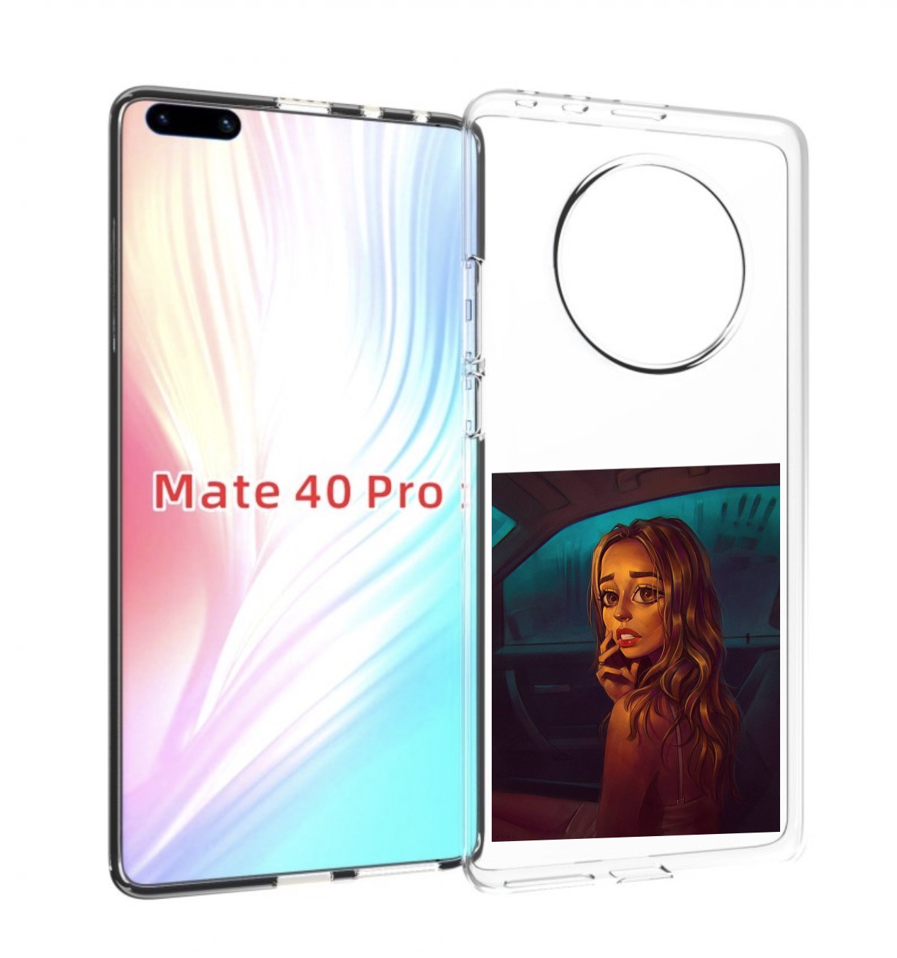 

Чехол MyPads пуп-невесты женский для Huawei Mate 40 Pro (NOH-NX9), Прозрачный, Tocco