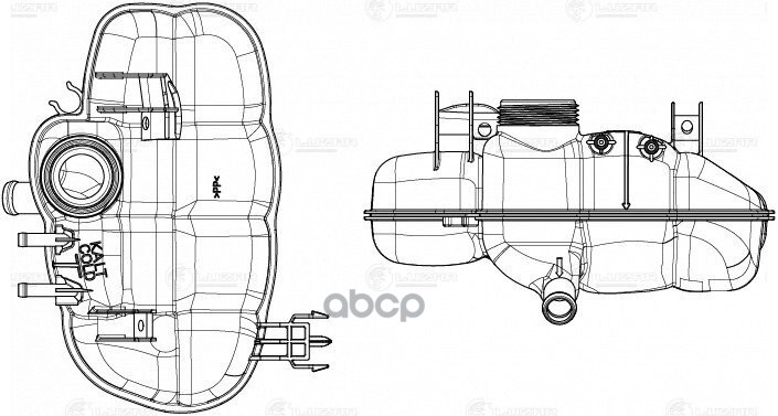 Бачок Расширит. Охл. Жидкости Для А/М Opel Meriva A (03-) (Let 2108) LUZAR арт. LET2108