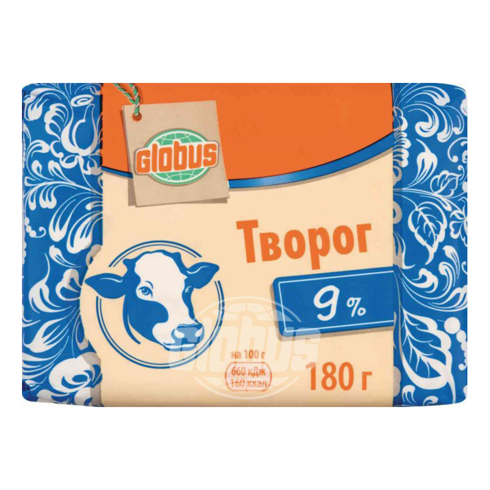 

Творог рассыпчатый Globus 9% 180 г