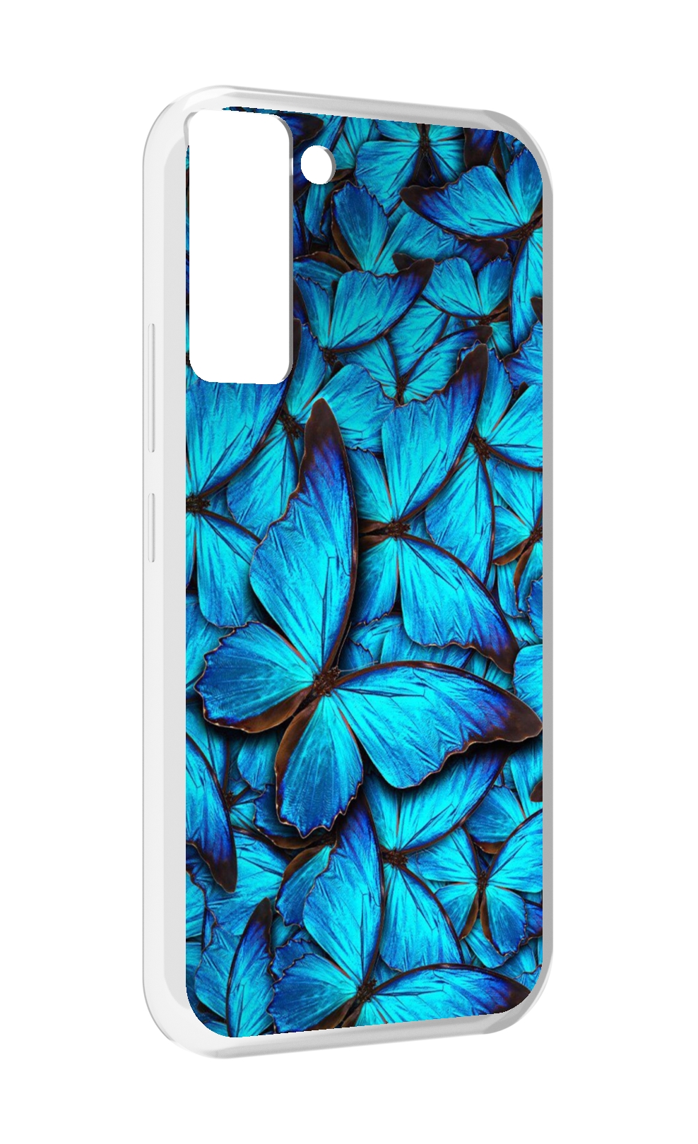 

Чехол MyPads бирюзовые бабочки для Tecno Pop 5 LTE / Pop 5 Pro, Прозрачный, Tocco