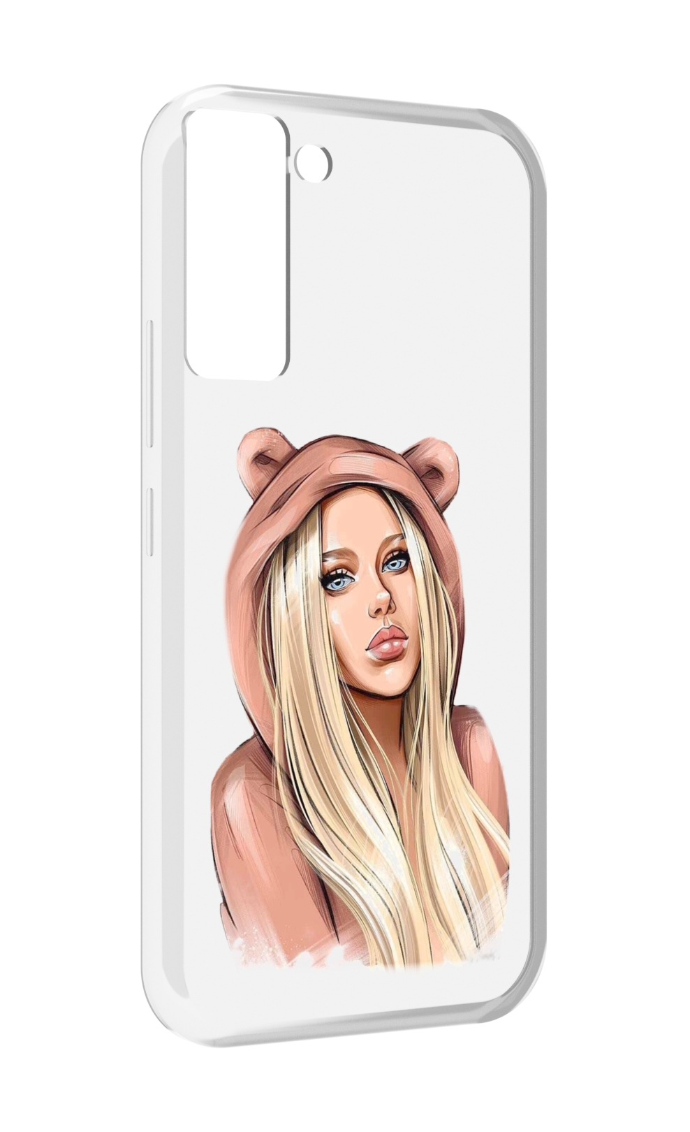 

Чехол MyPads блондинка-в-капюшоне женский для Tecno Pop 5 LTE / Pop 5 Pro, Прозрачный, Tocco