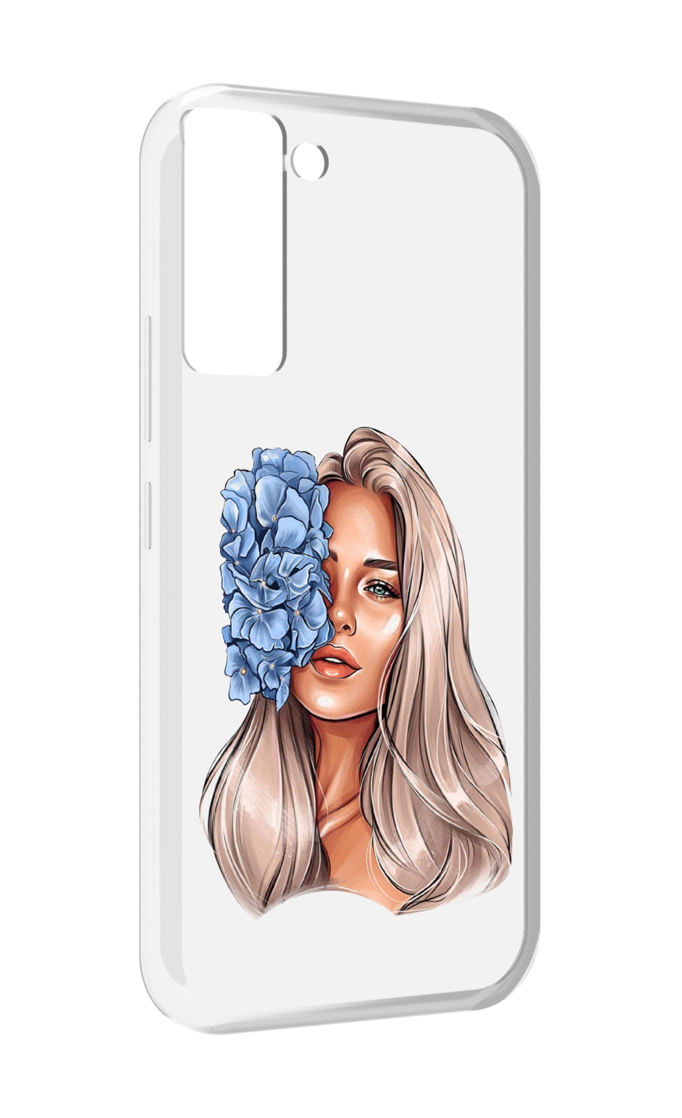 

Чехол MyPads блондинка-с-голубыми-цветами женский для Tecno Pop 5 LTE / Pop 5 Pro, Прозрачный, Tocco