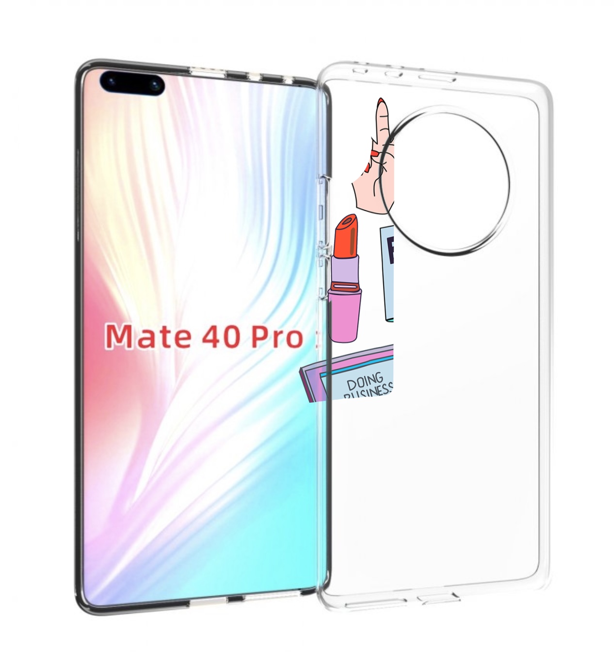 

Чехол MyPads разные-штучки для Huawei Mate 40 Pro (NOH-NX9), Прозрачный, Tocco