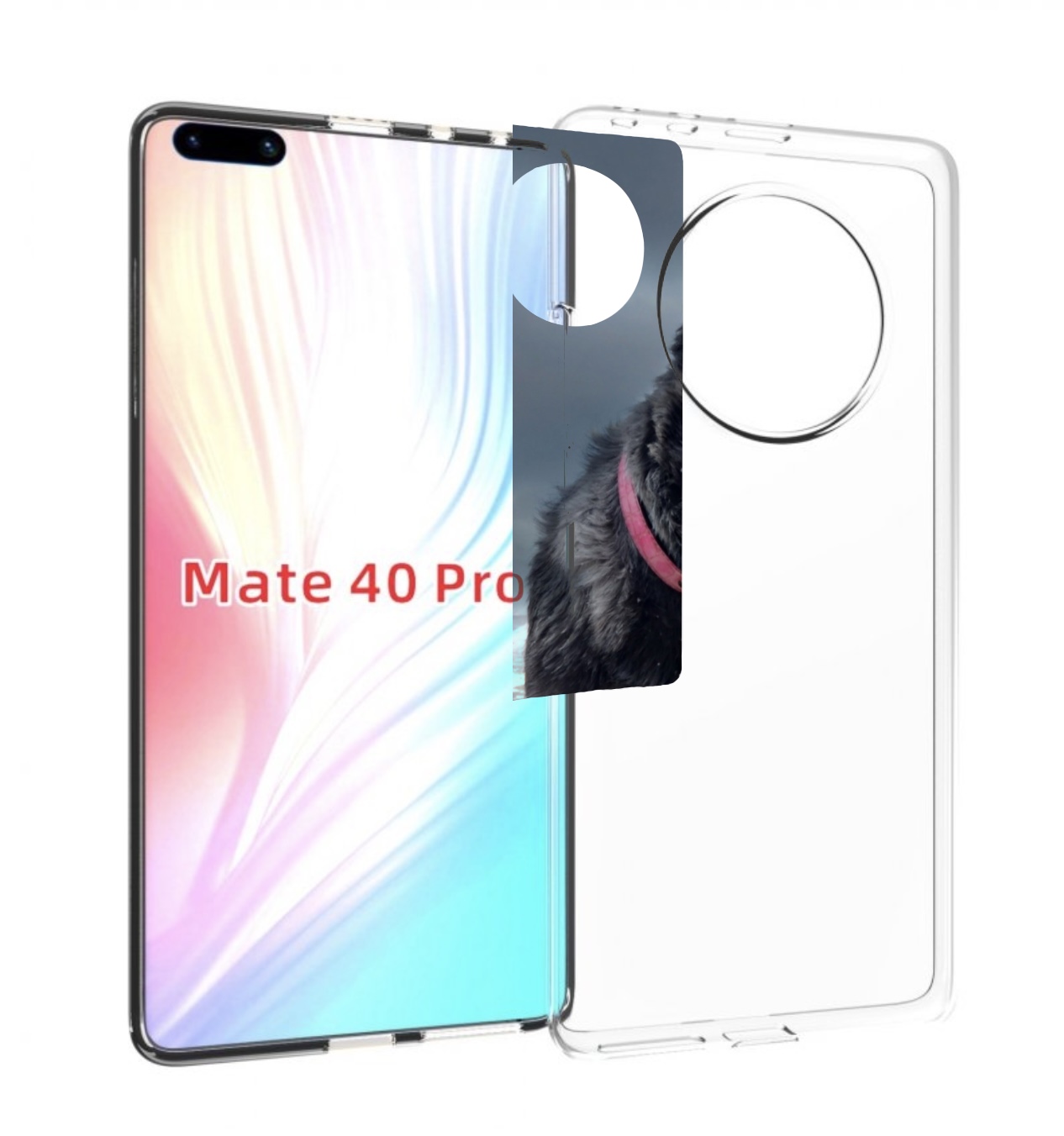 

Чехол MyPads ризеншнауцер 2 для Huawei Mate 40 Pro (NOH-NX9), Прозрачный, Tocco