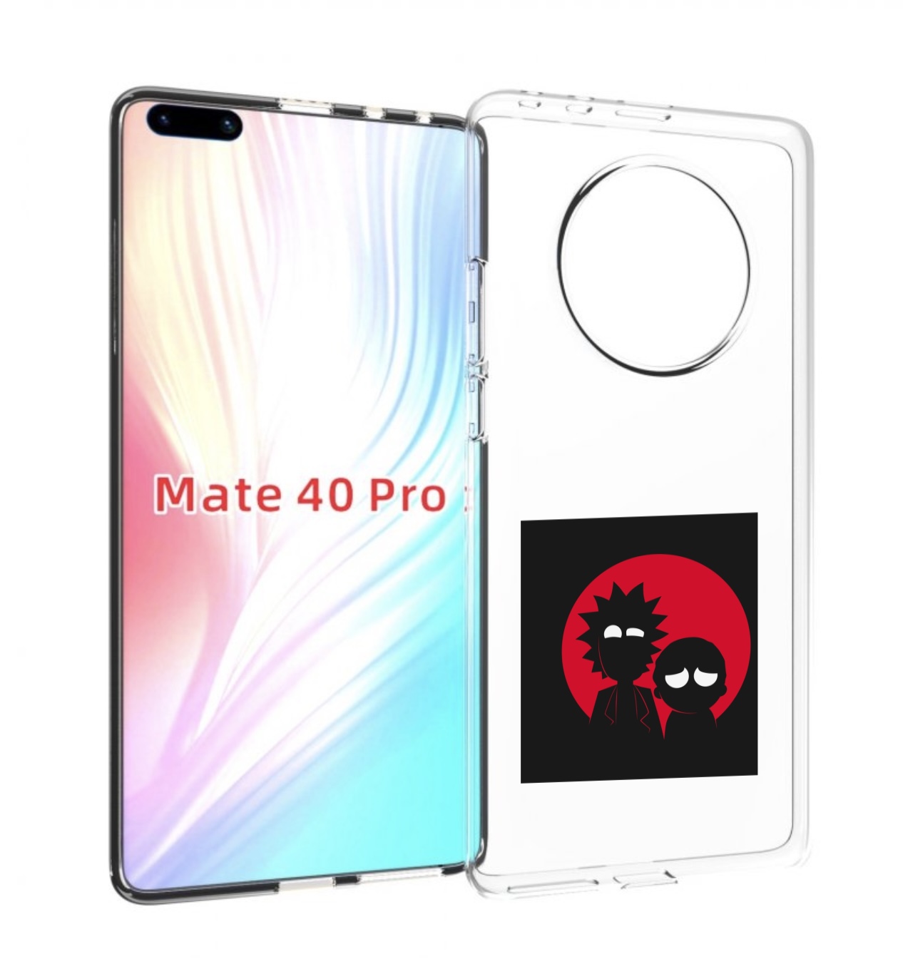 

Чехол MyPads рик и морти в тени для Huawei Mate 40 Pro (NOH-NX9), Прозрачный, Tocco