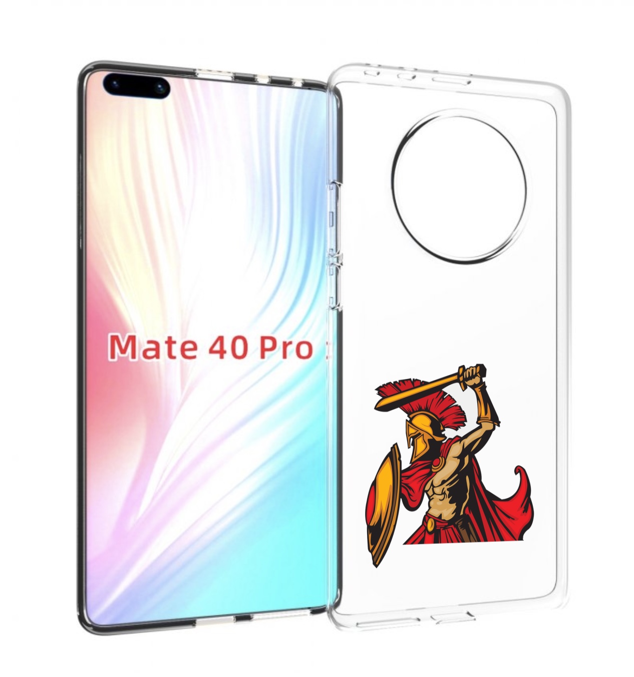 

Чехол MyPads римский-воин для Huawei Mate 40 Pro (NOH-NX9), Прозрачный, Tocco