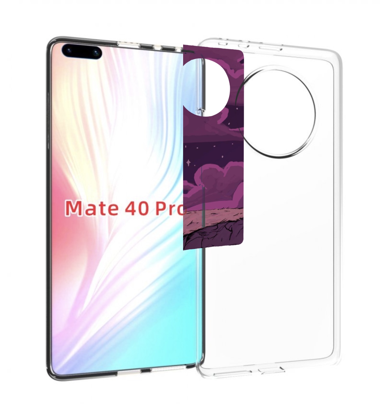 

Чехол MyPads розовая-фасолька для Huawei Mate 40 Pro (NOH-NX9), Прозрачный, Tocco