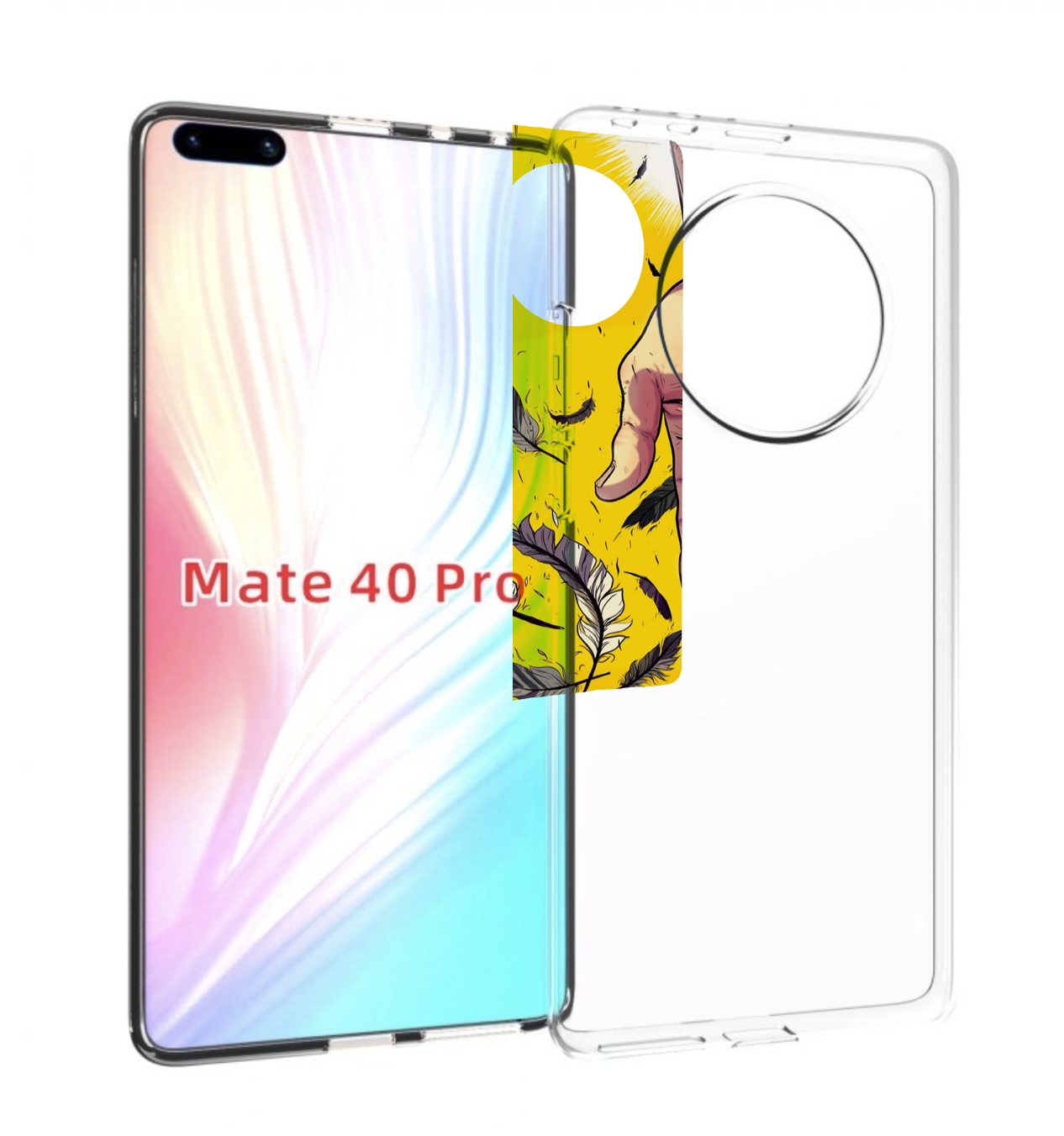 

Чехол MyPads рука-в-руку для Huawei Mate 40 Pro (NOH-NX9), Прозрачный, Tocco