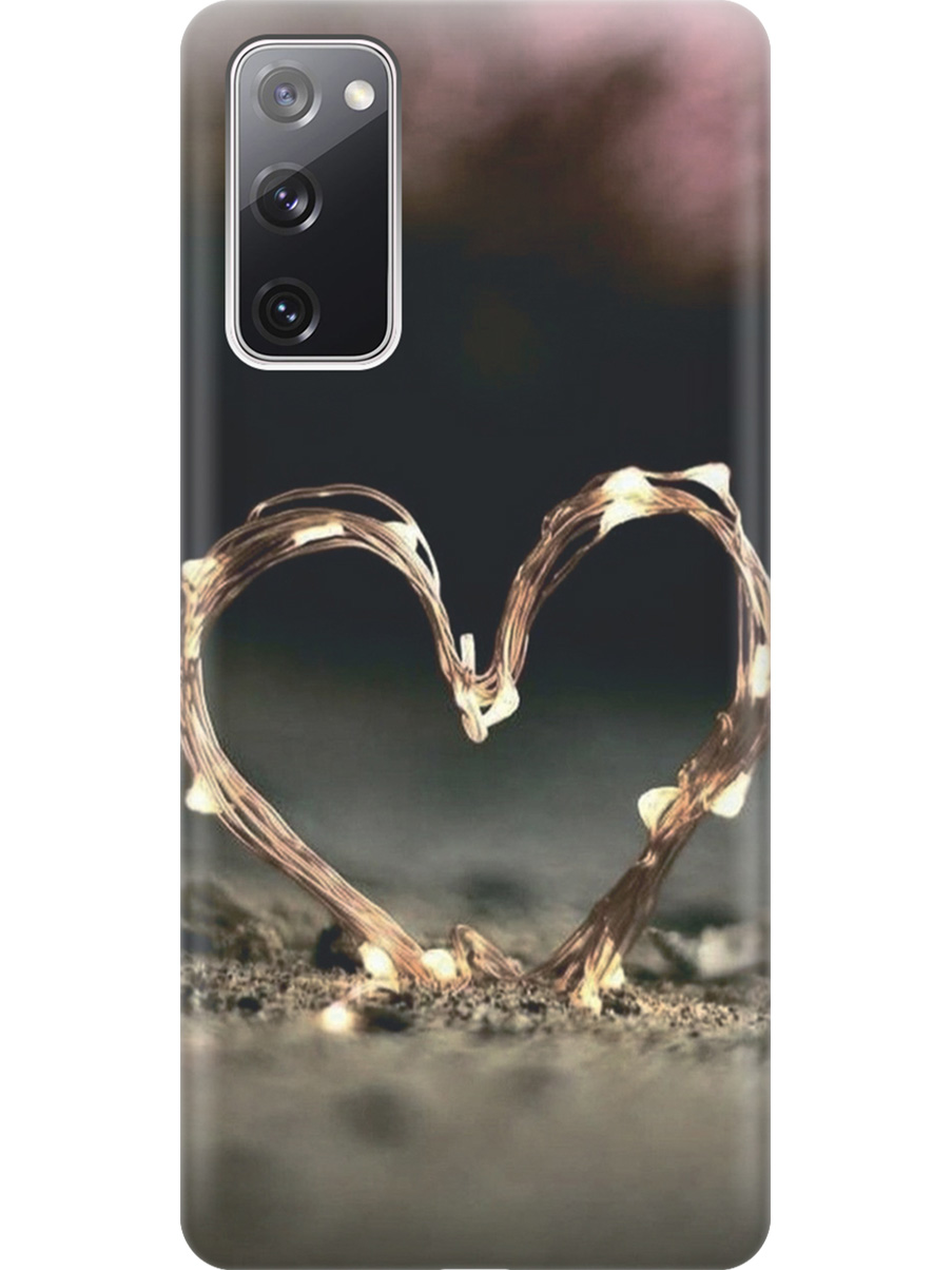 

Силиконовый чехол на Samsung Galaxy S20 FE с принтом "Светящееся сердце", Прозрачный;желтый;черный, 723485491