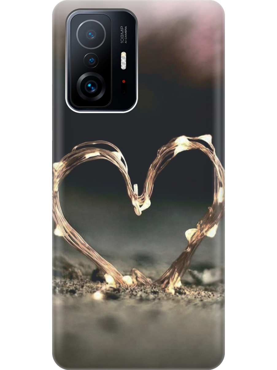 

Силиконовый чехол на Xiaomi 11T/11T Pro с принтом "Светящееся сердце", Прозрачный;желтый;черный, 732395291