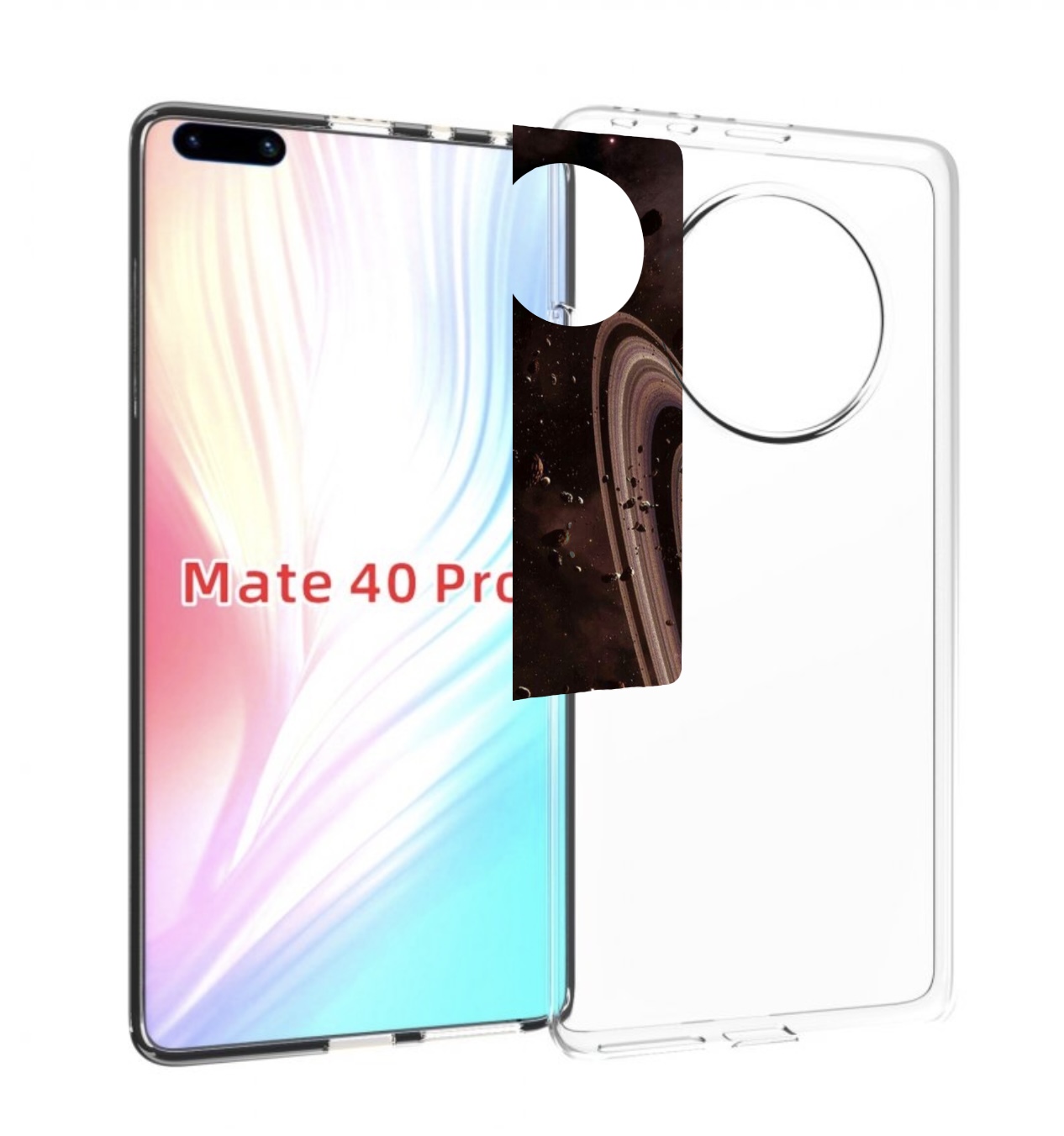 

Чехол MyPads сатурн в космосе для Huawei Mate 40 Pro (NOH-NX9), Прозрачный, Tocco