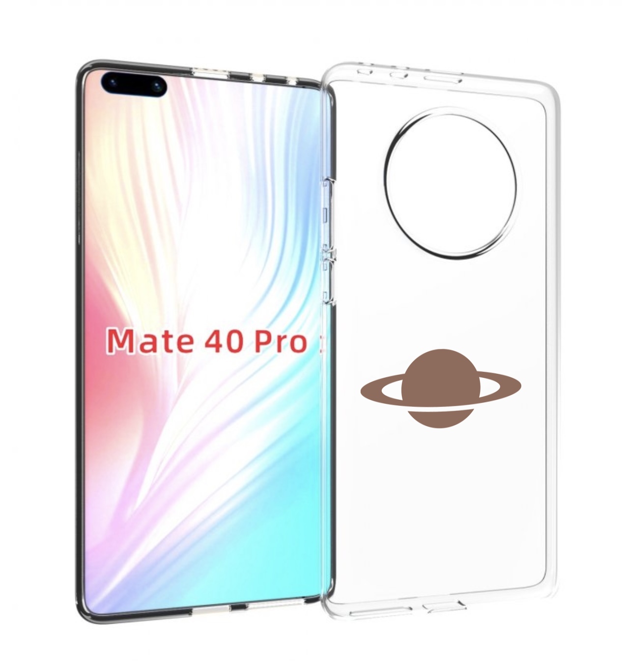 

Чехол MyPads сатурн для Huawei Mate 40 Pro (NOH-NX9), Прозрачный, Tocco