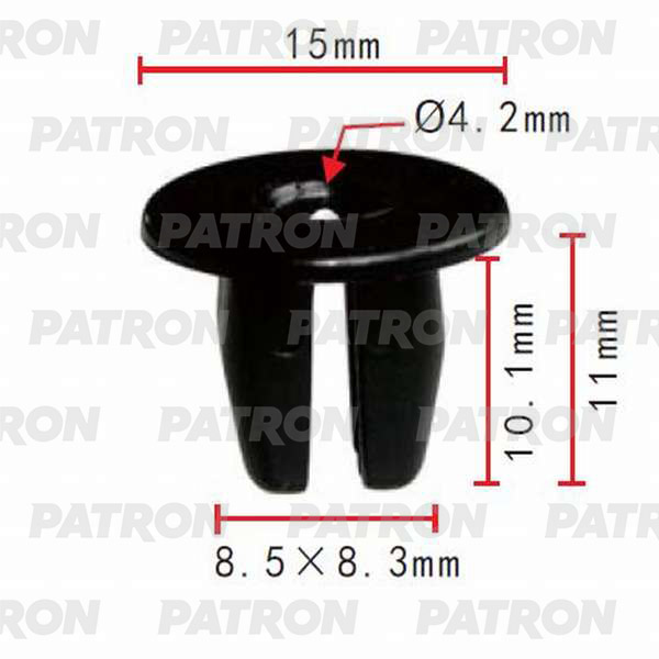 Фиксатор Пластиковый Lexus,Mitsubishi,Nissan,Subaru,Toyota Применяемость: Бампер PATRON ар