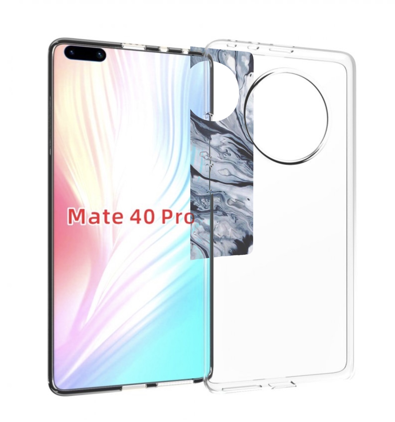 

Чехол MyPads серая краска для Huawei Mate 40 Pro (NOH-NX9), Прозрачный, Tocco