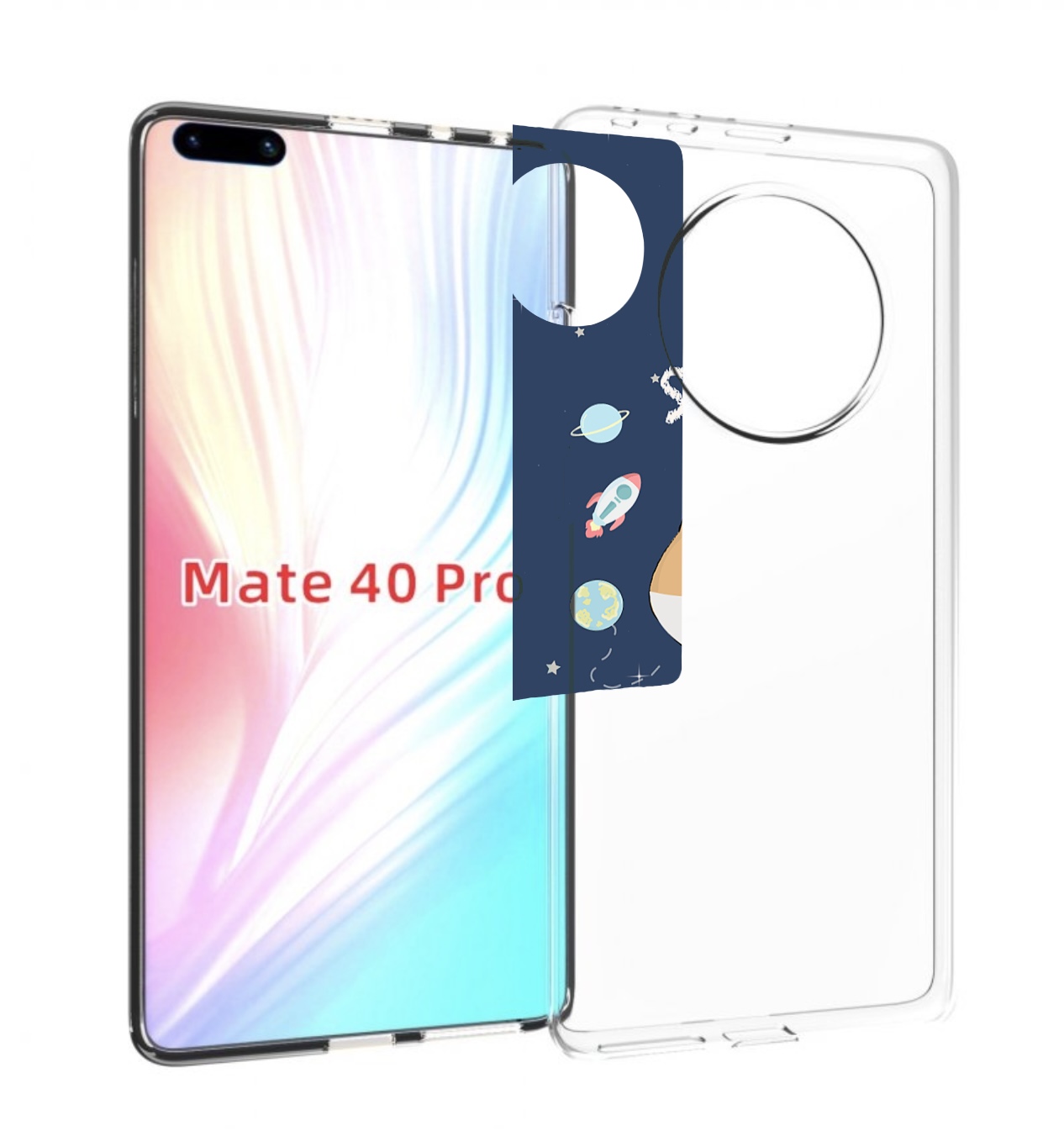 

Чехол MyPads сиба-шиба-ину для Huawei Mate 40 Pro (NOH-NX9), Прозрачный, Tocco