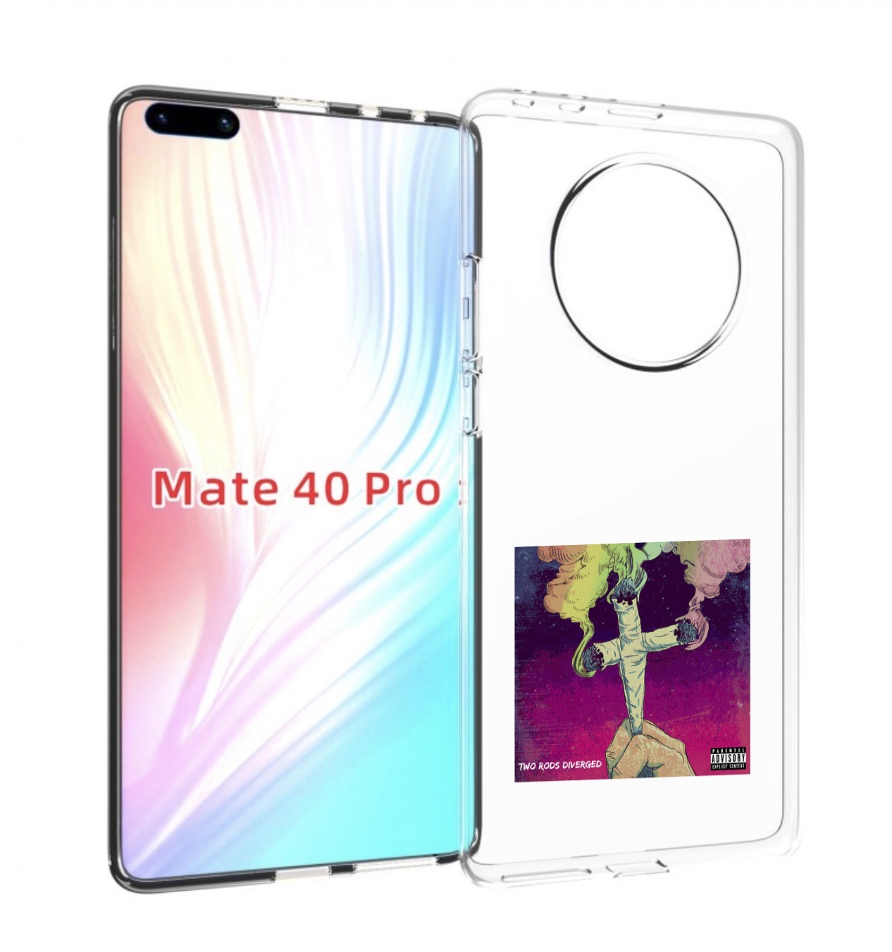 

Чехол MyPads сигаретный крест для Huawei Mate 40 Pro (NOH-NX9), Прозрачный, Tocco