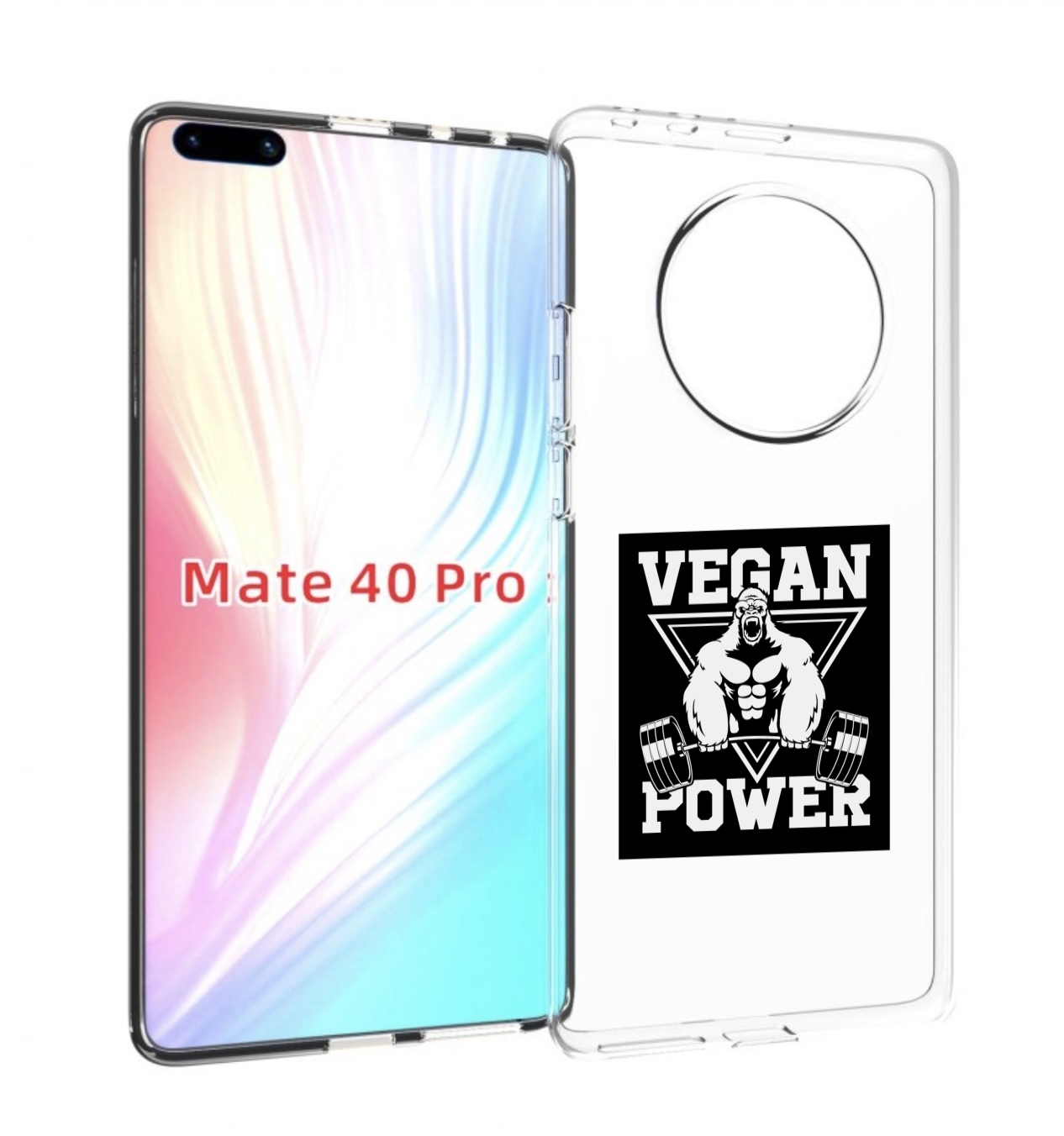 

Чехол MyPads сила-вегана для Huawei Mate 40 Pro (NOH-NX9), Прозрачный, Tocco