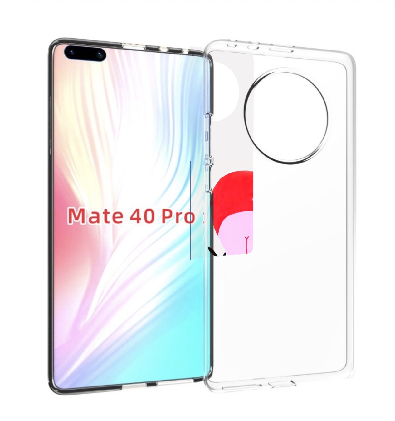 

Чехол MyPads силач в сердце женский для Huawei Mate 40 Pro (NOH-NX9), Прозрачный, Tocco