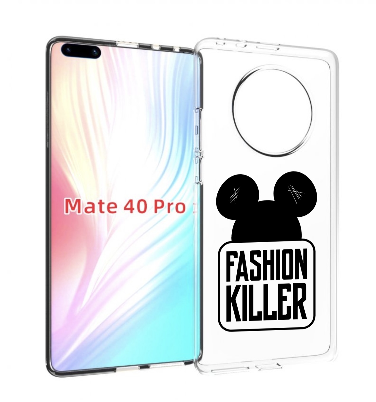 

Чехол MyPads силуэт-микки-мауса для Huawei Mate 40 Pro (NOH-NX9), Прозрачный, Tocco