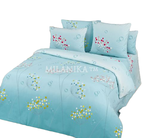 фото Комплект постельного белья миланика, "роуз", семейный, поплин 100% хлопок. nobrand