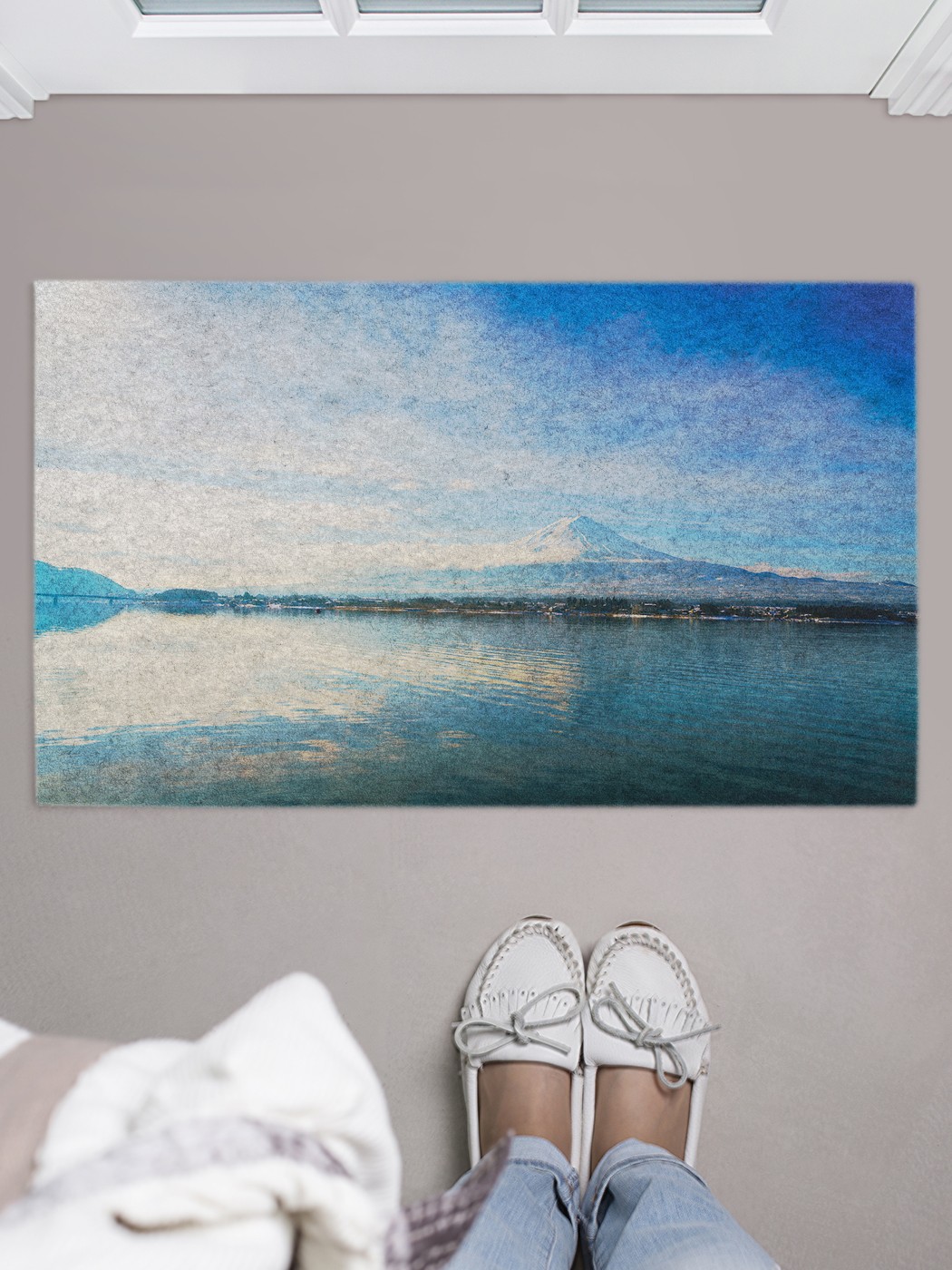 

Придверный коврик в прихожую для обуви, на резиновой основе, 75x45 см door_88912 JoyArty