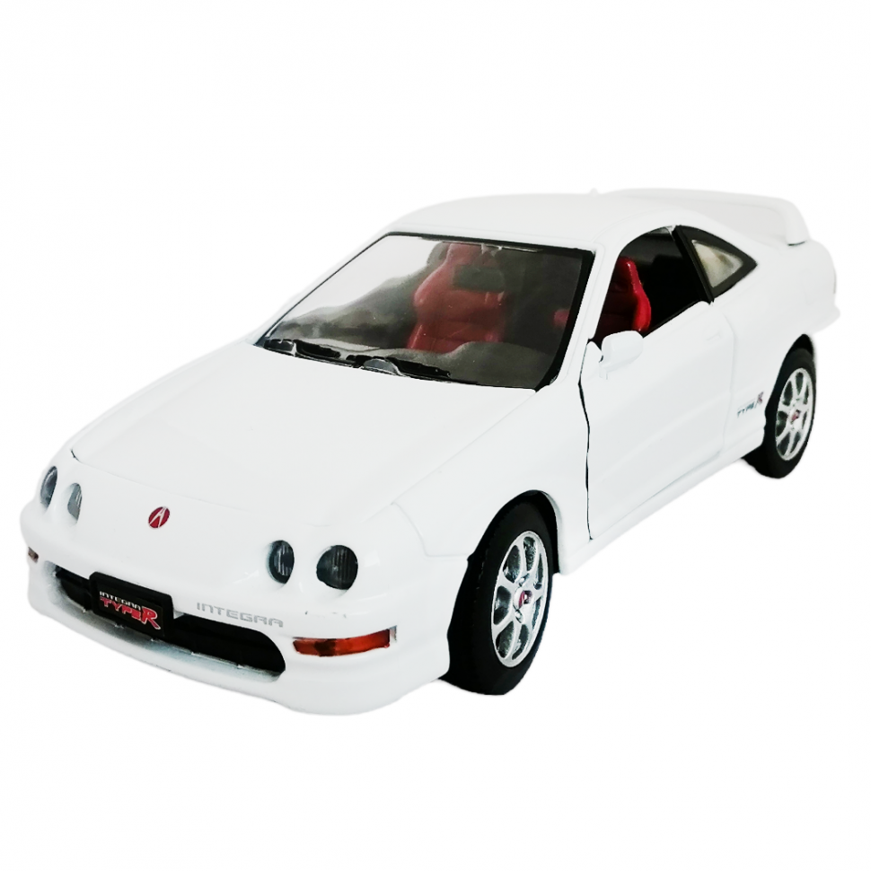 Коллекционная металлическая модель автомобиля MotorMax Acura 2000 Integra 73271 white genuine hot wheels neon speeders 1 64 premium model honda acura integra nissan skyline toyota celica datsun toys for boy diecast