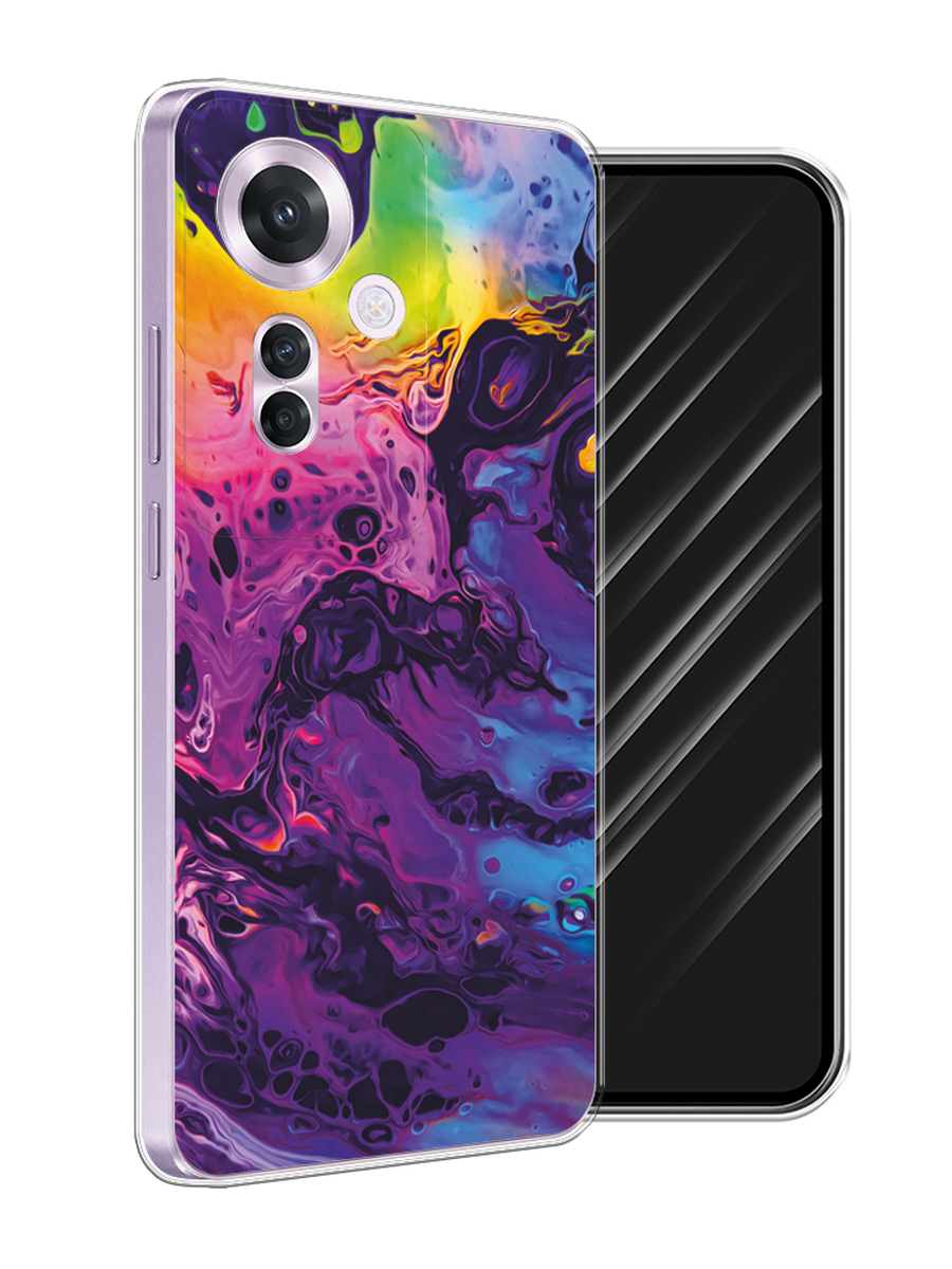 

Чехол Awog на Oppo Reno 11F "ACID fluid", Бордовый, 2516650-1