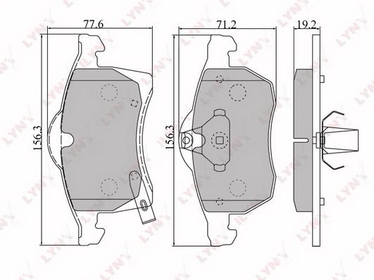 

Колодки тормозные передние дисковые Opel Astra G/Astra G //Zafira A 98>15 Lynx BD5904