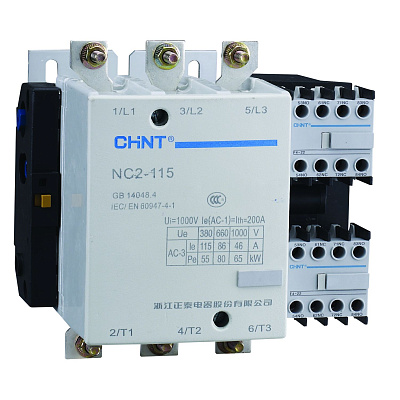 фото Контактор nc2-115 115а 220-240в/ас3 50гц (r) chint 671433