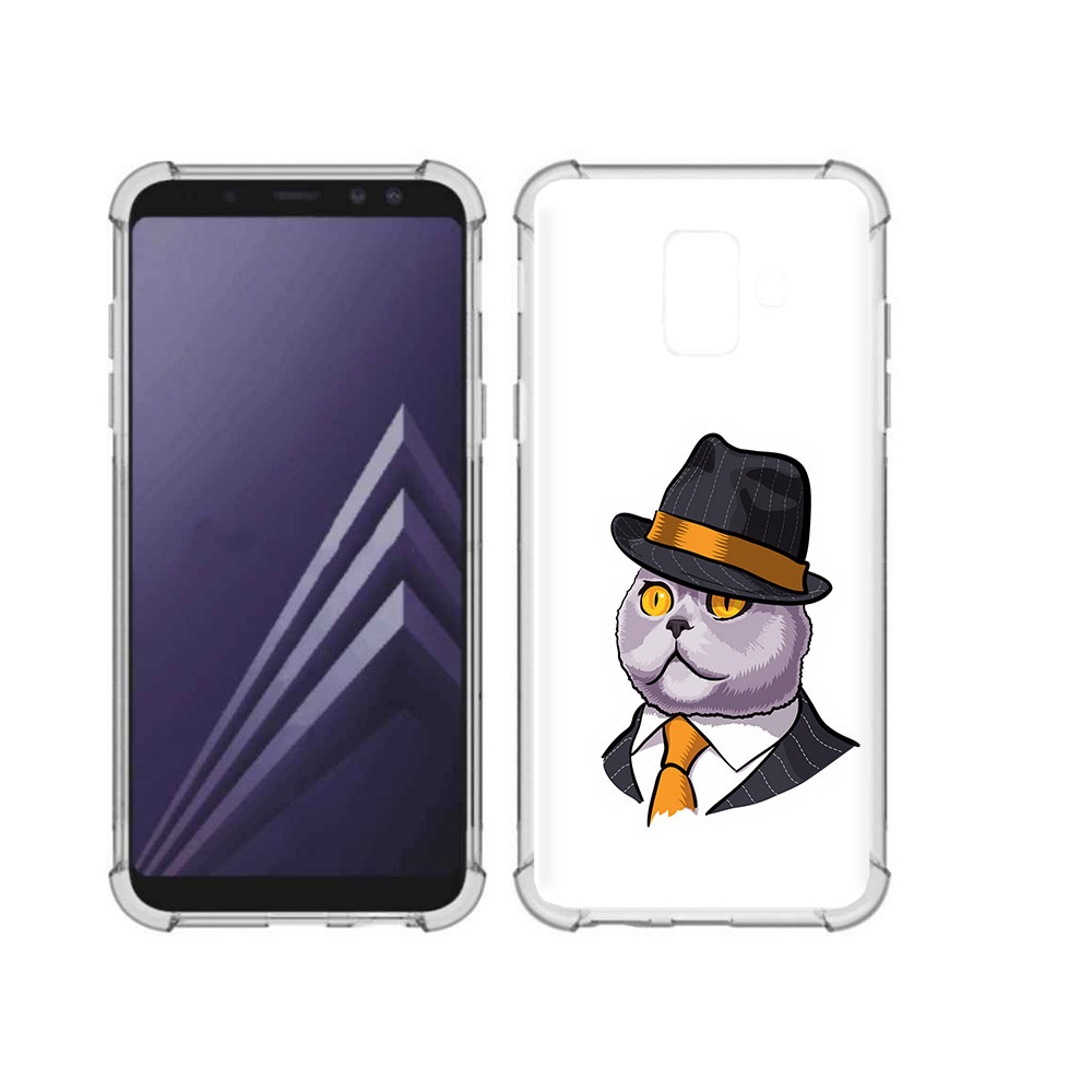 

Чехол MyPads Tocco для Samsung Galaxy A6 (2018) британец (PT111558.582.247), Прозрачный, Tocco