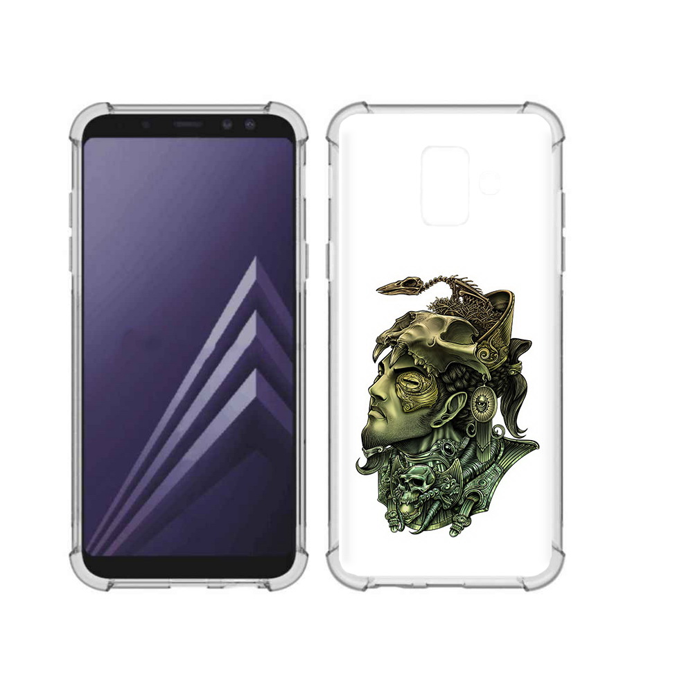 

Чехол MyPads Tocco для Samsung Galaxy A6 (2018) бронзовый воин (PT111558.582.248), Прозрачный, Tocco