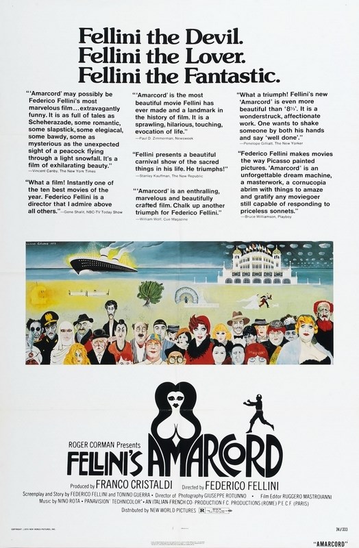 

Постер к фильму "Амаркорд" (Amarcord) 50x70 см