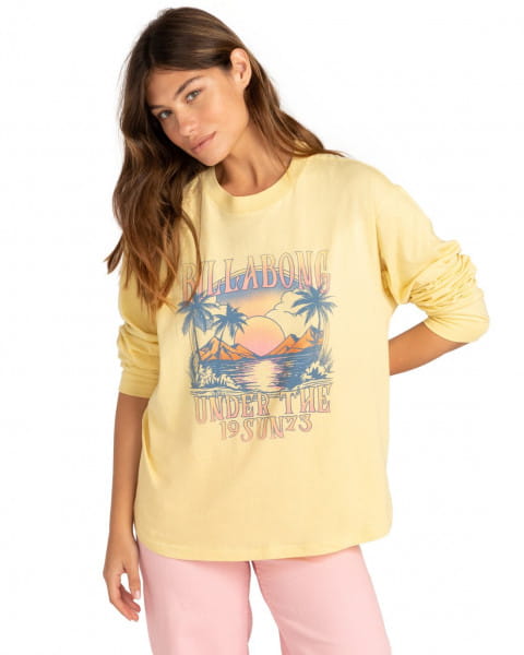 

Лонгслив женский Billabong Z3LS06 желтый XL, Z3LS06