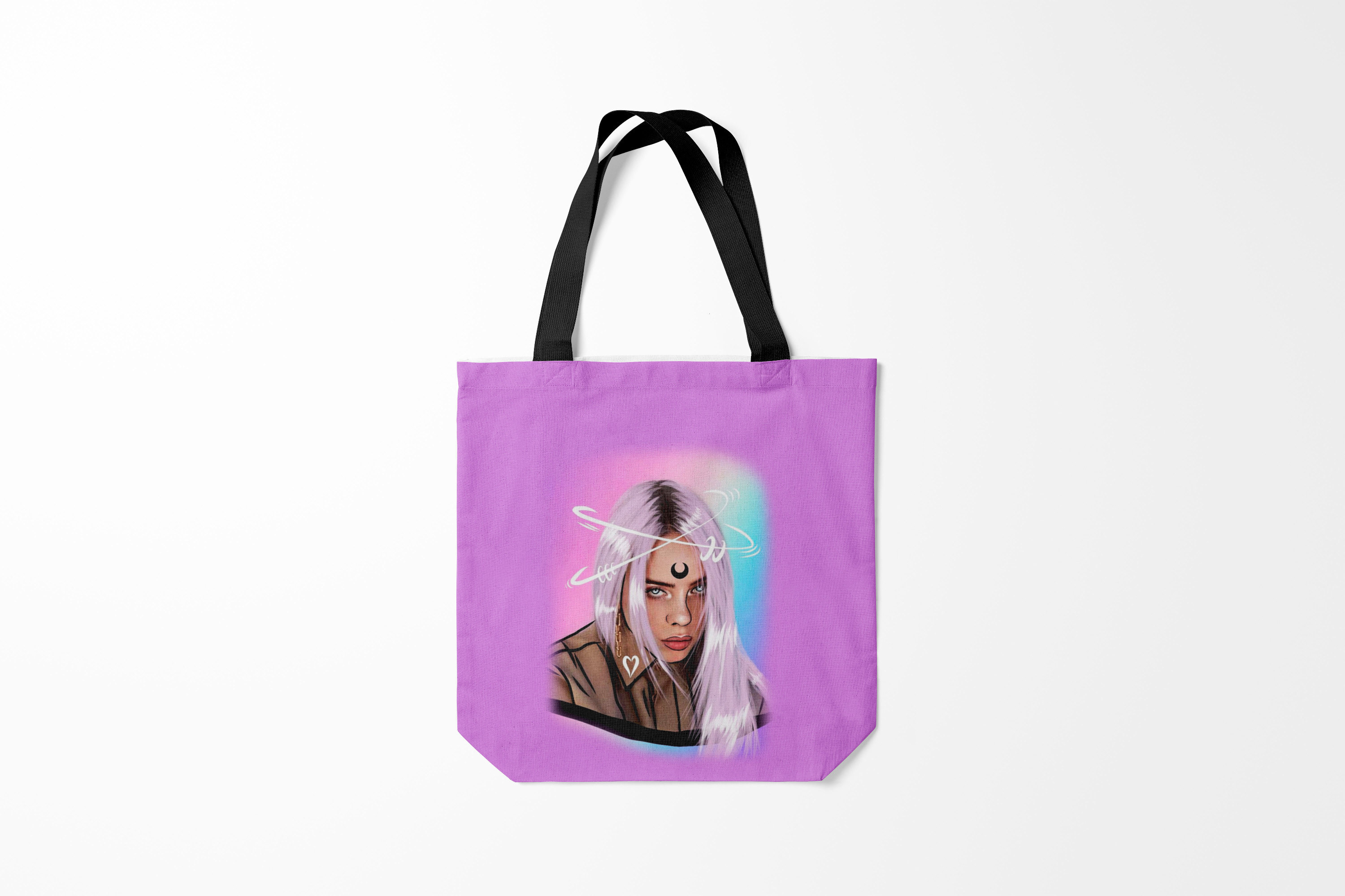 

Сумка шoппер унисекс Burnettie Billie Eilish, фиолетовый, Billie Eilish