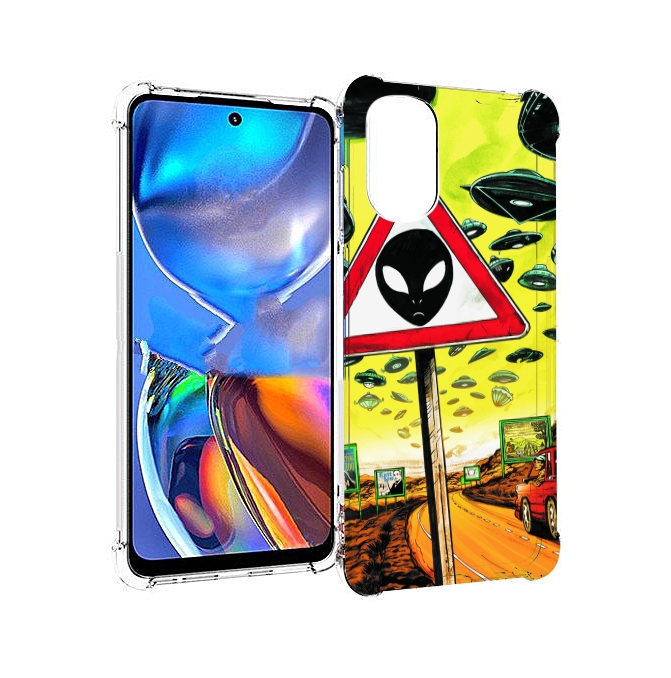 

Чехол MyPads дорога к инопланетянам для Motorola Moto E32, Прозрачный, Tocco