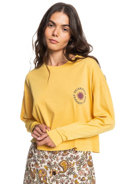 

Лонгслив женский Quiksilver EQWZT03069 желтый XL, EQWZT03069