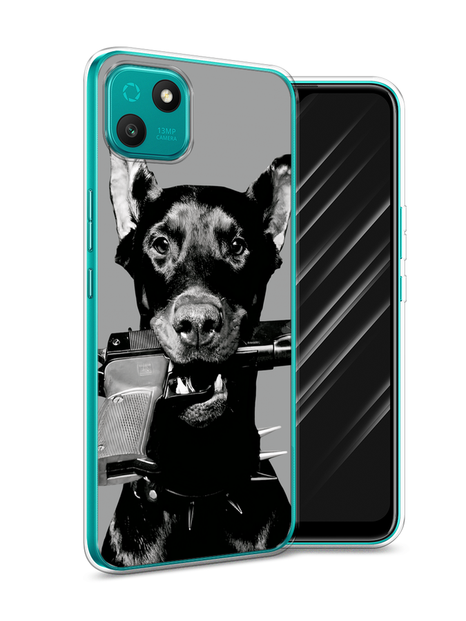 

Чехол Awog на Wiko T10 "Доберман", Серый, 3400250-1