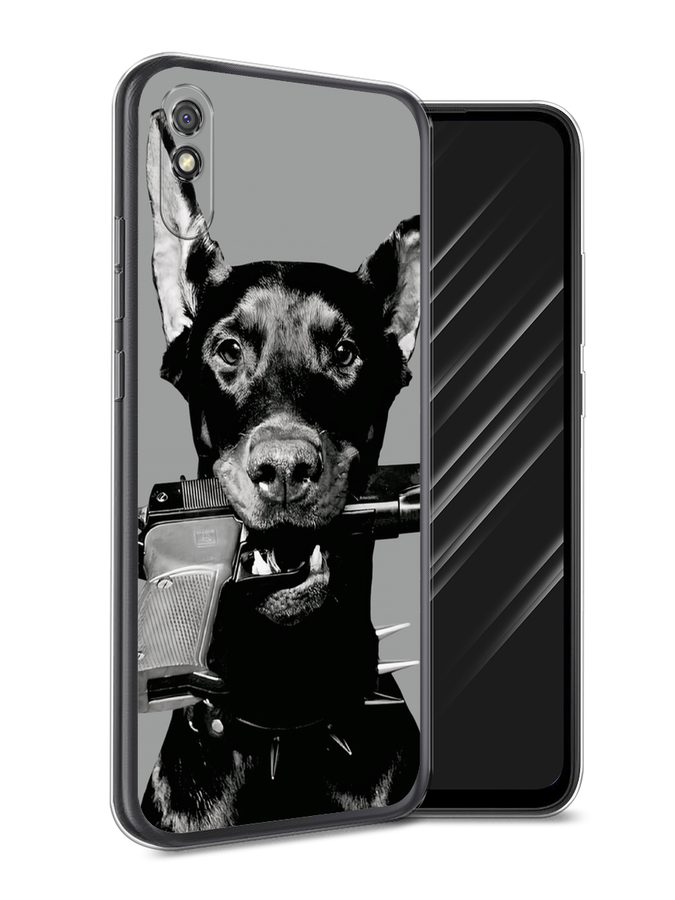 

Чехол Awog на Xiaomi Redmi 9A "Доберман", Серый, 38950-1