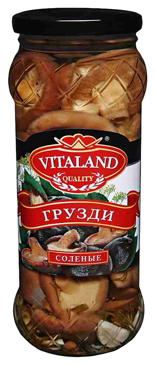 фото Грузди vitaland соленые 580 мл