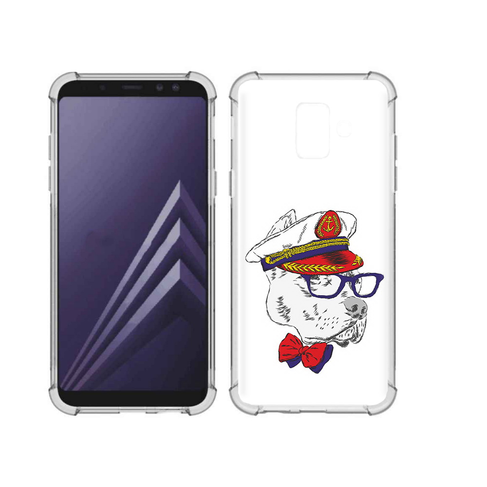 

Чехол MyPads Tocco для Samsung Galaxy A6 (2018) бульдог (PT111558.582.251), Прозрачный, Tocco