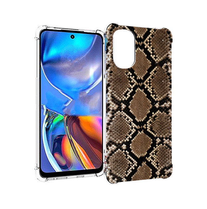 

Чехол MyPads змеиная кожа для Motorola Moto E32, Прозрачный, Tocco