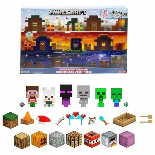 

Адвент-календарь с фигурками Mattel Minecraft HHT64, HHT64