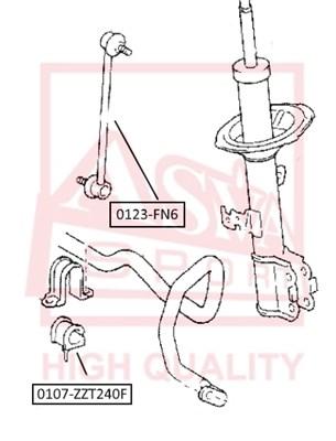 

Втулка Переднего Стабилизатора ASVA 0107-ZZT240F