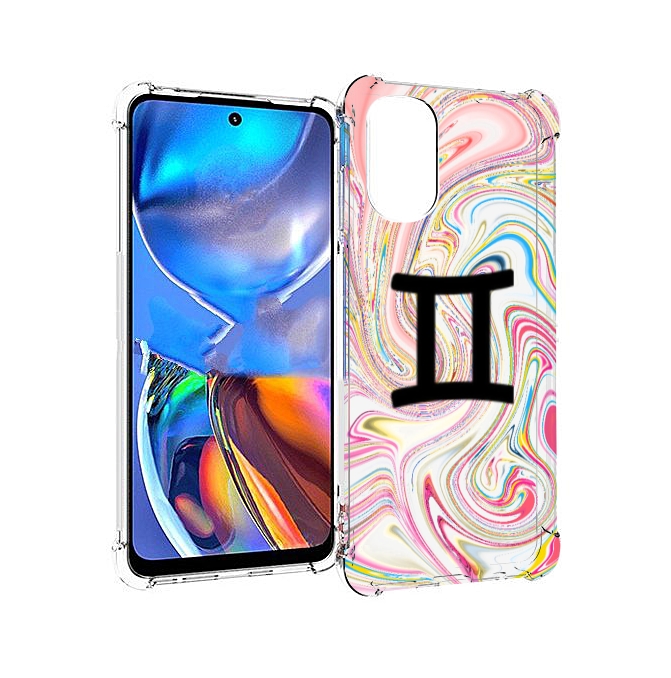 

Чехол MyPads знак зодиака близнецы 2 для Motorola Moto E32, Прозрачный, Tocco