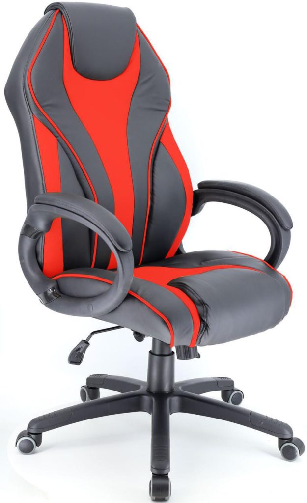 фото Геймерское кресло everprof wing красный, черный