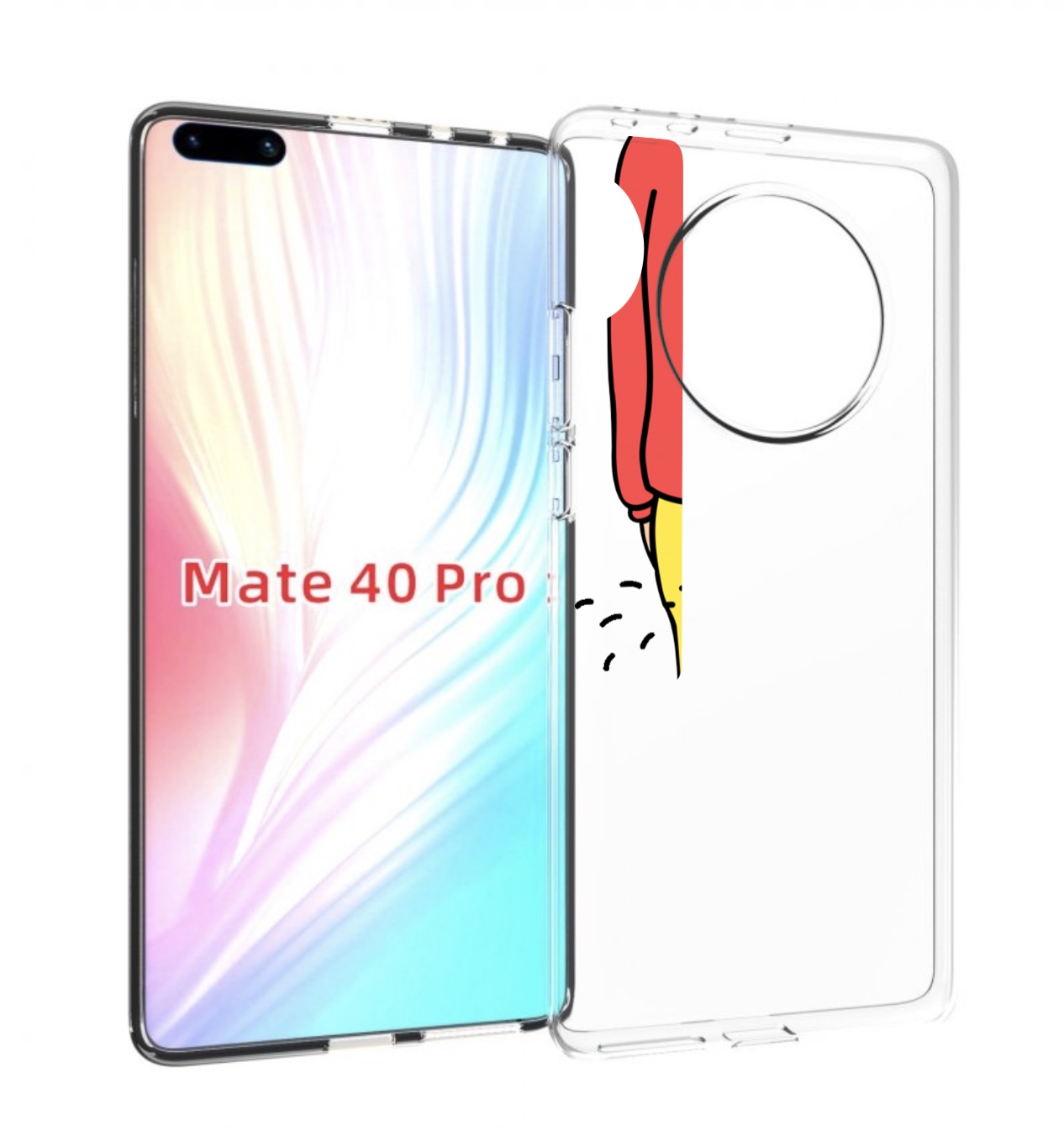 

Чехол MyPads смешной-мужчина для Huawei Mate 40 Pro (NOH-NX9), Прозрачный, Tocco