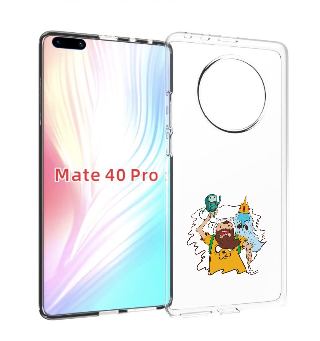 

Чехол MyPads время приключений старый Финн для Huawei Mate 40 Pro (NOH-NX9), Прозрачный, Tocco