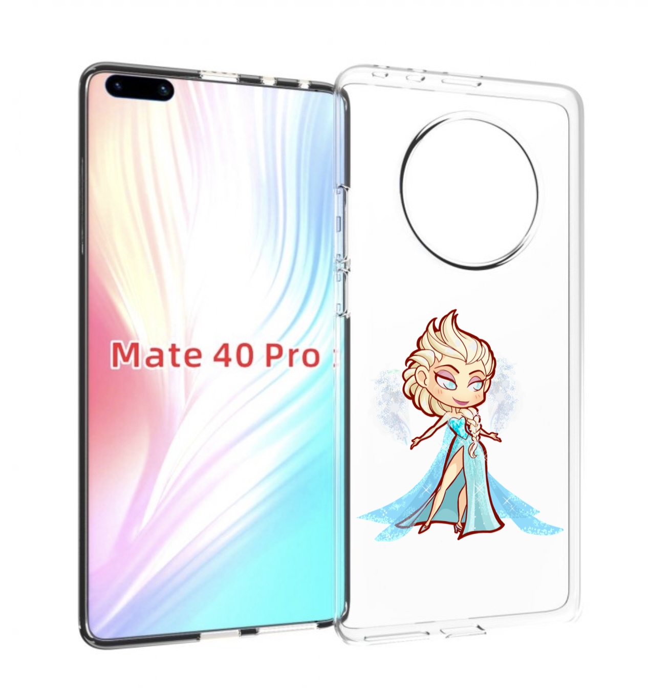 

Чехол MyPads снежная-принцесса женский для Huawei Mate 40 Pro (NOH-NX9), Прозрачный, Tocco