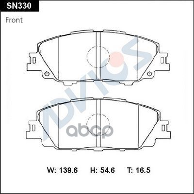 

Дисковые Тормозные Колодки Advics ADVICS арт. SN330